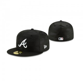 Braves Midnight Camo Black 59FIFTY Fitted Hat