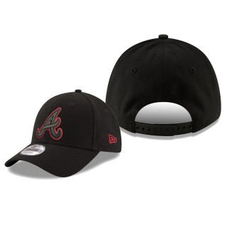 Atlanta Braves Black Momentum 9FORTY Adjustable Snapback Hat