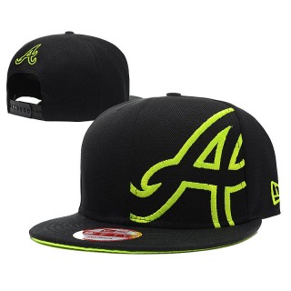 Male Atlanta Braves New Era Black Adjustable Hat