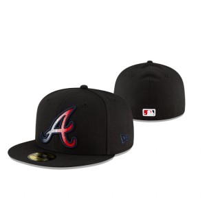 Braves Black Ombre 59FIFTY Fitted Hat