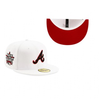 Atlanta Braves White Red Undervisor 2021 MLB All-Star Game Patch 59FIFTY Hat