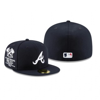 Braves Navy Sidescreen Hat