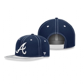 Atlanta Braves Royal White Sport Resort Snapback Hat