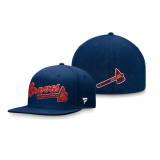 Atlanta Braves Navy Team Core Fitted Hat