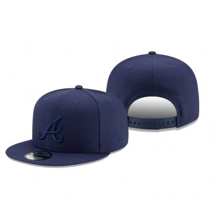Atlanta Braves Navy Tonal 9FIFTY Snapback Hat