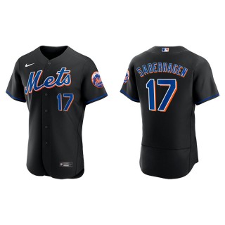 Bret Saberhagen New York Mets Black Alternate Authentic Jersey