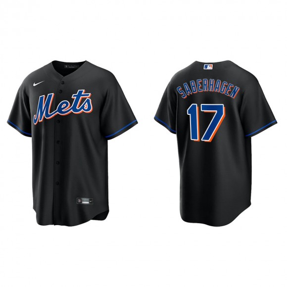 Bret Saberhagen New York Mets Black Alternate Replica Jersey