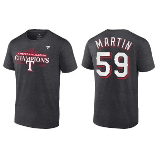 Brett Martin Texas Rangers Charcoal 2023 American League Champions T-Shirt