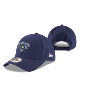 Milwaukee Brewers Navy 2020 Postseason Locker Room 9FORTY Adjustable Hat