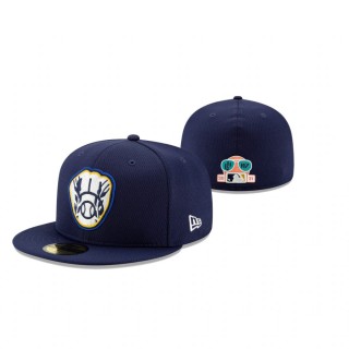 Brewers Navy 2021 Spring Training 59FIFTY Fitted Hat