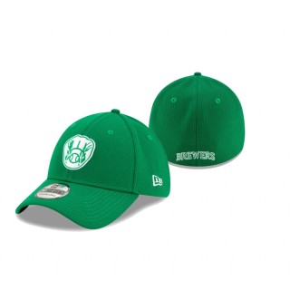 Brewers 2021 St. Patrick's Day Kelly Green 39THIRTY Flex Cap