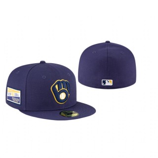 Brewers Navy Centennial Collection 59FIFTY Fitted Hat