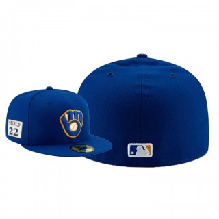 Men's Brewers Christian Yelich Player Patch 59FIFTY Fitted Hat