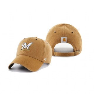 Milwaukee Brewers Khaki Clean Up Carhartt X 47 Brand Hat