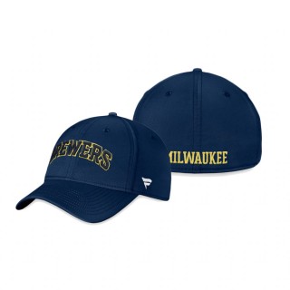 Milwaukee Brewers Navy Core Flex Fanatics Branded Hat