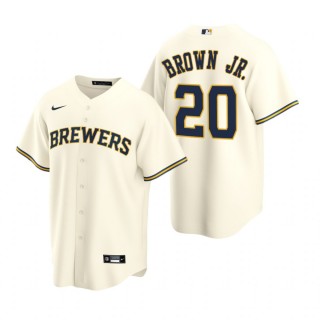 Milwaukee Brewers Eric Brown Jr. Cream 2022 MLB Draft Home Replica Jersey