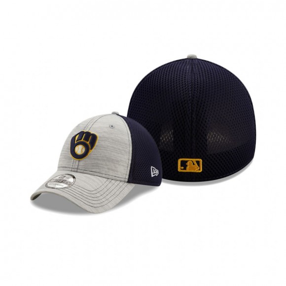 Brewers Prime Neo 39THIRTY Flex Gray Navy Hat