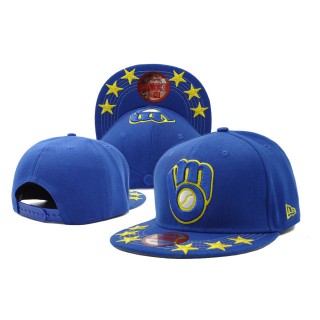 Male Milwaukee Brewers New Era Blue Adjustable Performance Hat
