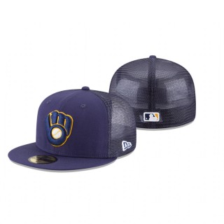 Brewers Replica Mesh Back Navy 59FIFTY Fitted Cap