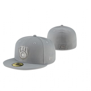 Brewers Gray Storm Tonal 59FIFTY Fitted Hat