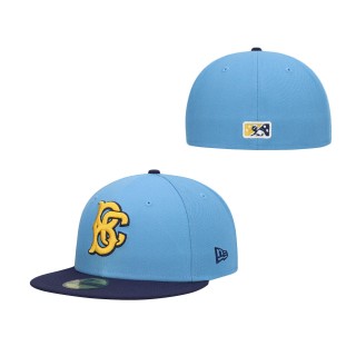 Brooklyn Cyclones Light Blue Authentic Collection Team Alternate 59FIFTY Fitted Hat