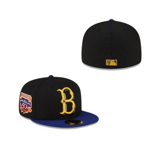 Brooklyn Dodgers Just Caps Black Crown 59FIFTY Fitted Cap
