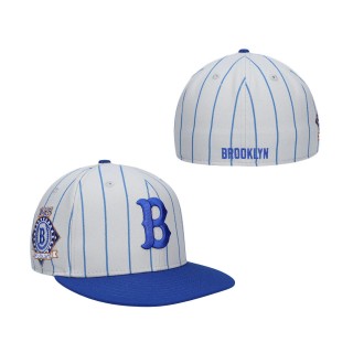 NLB Brooklyn Royal Giants Rings & Crwns Gray Royal Team Fitted Hat