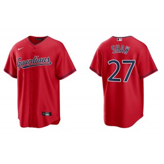 Men's Cleveland Guardians Bryan Shaw Red Replica Jersey