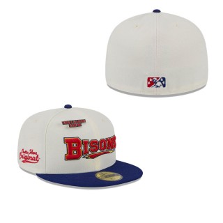 Buffalo Bisons White Big League Chew Original 59FIFTY Fitted Hat