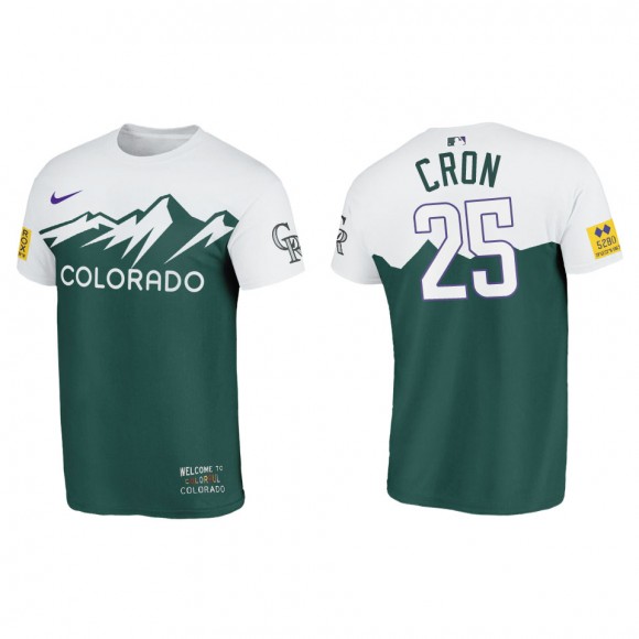 C.J. Cron Colorado Rockies Green 2022 City Connect T-Shirt