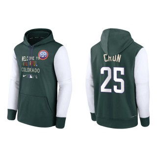 C.J. Cron Colorado Rockies Green Authentic Collection 2022 City Connect Therma Performance Pullover Hoodie