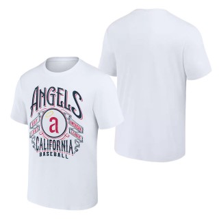 California Angels Darius Rucker White Cooperstown Collection Distressed Rock T-Shirt