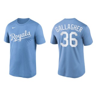 Cam Gallagher Kansas City Royals Powder Blue Wordmark Legend T-Shirt
