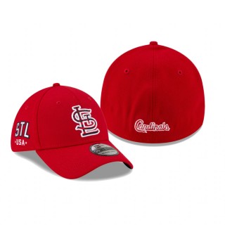 Cardinals Red 4th of July 39THIRTY Flex Hat