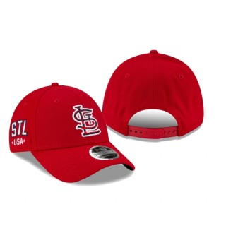 St. Louis Cardinals Red 4th of July 9FORTY Snapback Hat