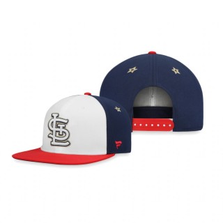 St. Louis Cardinals White Red Americana Snapback Hat