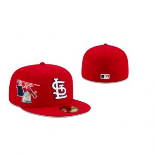 Cardinals City Patch Red 59Fifty Fitted Cap