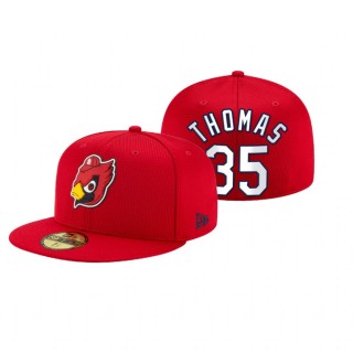 Cardinals Lane Thomas Red 2021 Clubhouse Hat