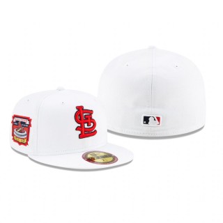 Cardinals White Optic Stadium Patch Hat