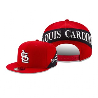 St. Louis Cardinals New Era Red Team Bulletin 9FIFTY Adjustable Snapback Hat