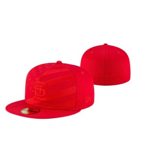 Cardinals Red Team Color Wave Hat
