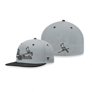 St. Louis Cardinals Gray Black Team Fitted Hat