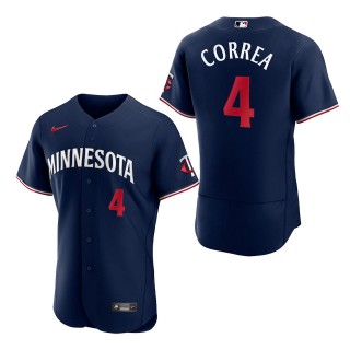 Carlos Correa Minnesota Twins Navy Road Alternate 2023 Authentic Jersey