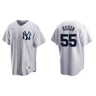 Carlos Rodon Men's New York Yankees Nike White Home Cooperstown Collection Jersey