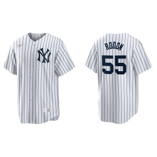 Carlos Rodon Youth New York Yankees Nike White Home Cooperstown Collection Jersey
