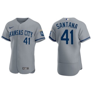 Carlos Santana Kansas City Royals Gray 2022 Authentic Jersey