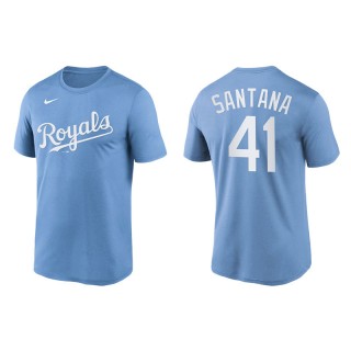 Carlos Santana Kansas City Royals Powder Blue Wordmark Legend T-Shirt