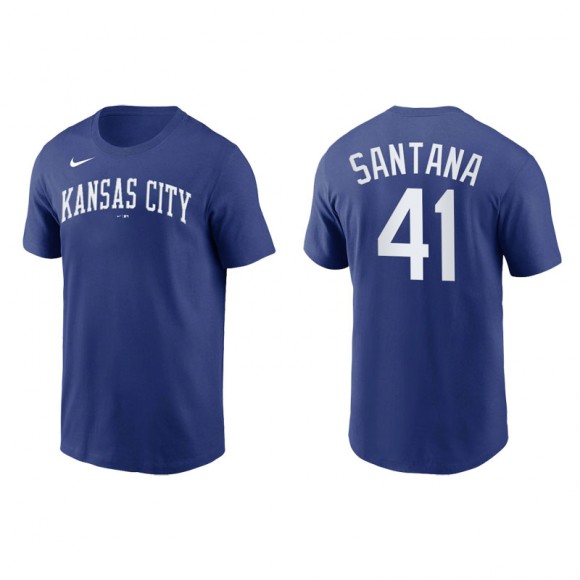 Carlos Santana Kansas City Royals Royal Team Wordmark T-Shirt