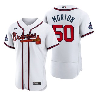 Charlie Morton Atlanta Braves White 2021 World Series Champions Authentic Jersey