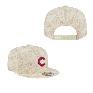 Chicago Cubs Cream Spring Training Leaf 9FIFTY Snapback Hat